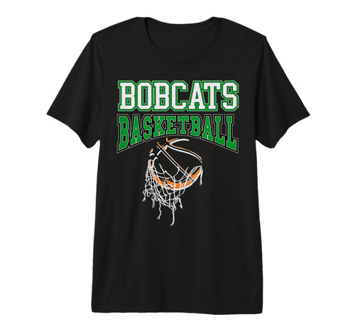 Green Bobcats Basketball Mom Game Day T-Shirt - Novelty Apparel for Adults - T-Shirt, Sweatshirt, Hoodie