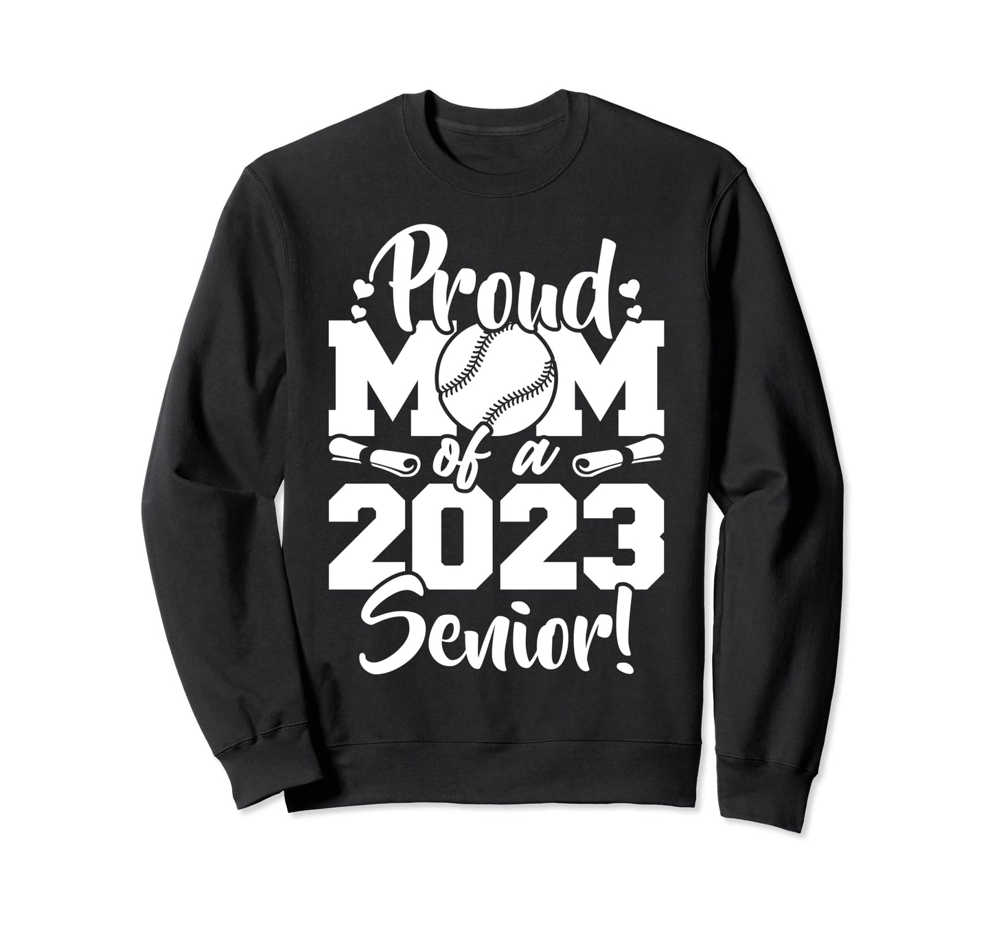 Proud Mom 2023 Senior Sport Lover Sweatshirt - Custom Art Print Unisex - T-Shirt, Sweatshirt, Hoodie