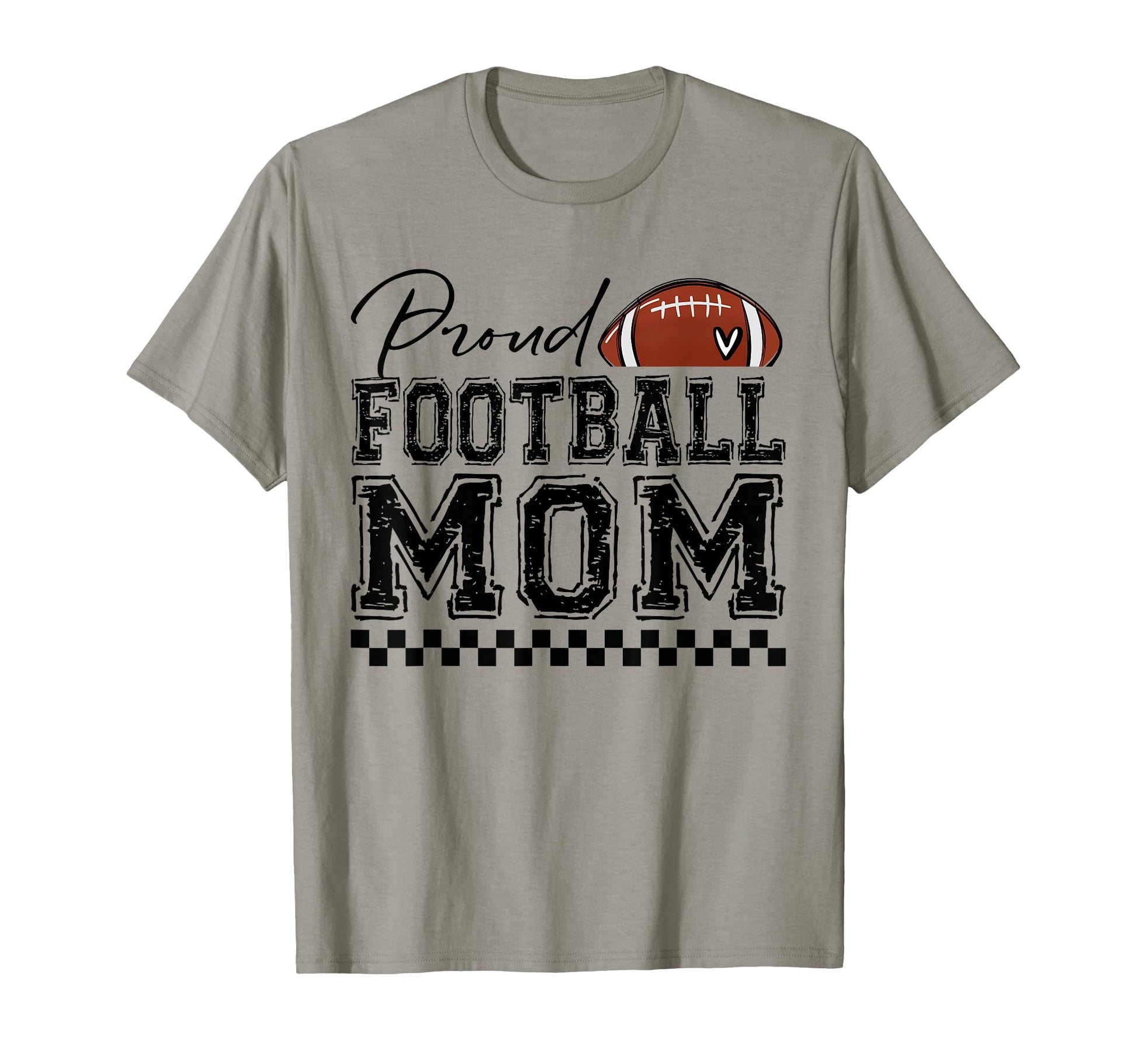 Proud Football Mom Sports Mothers T-Shirt - Minimalist Print for Adults - T-Shirt, Sweatshirt, Hoodie