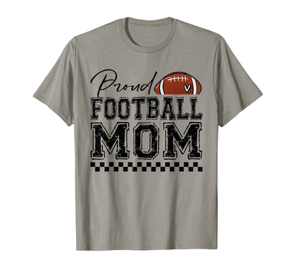 Proud Football Mom Sports Mothers T-Shirt - Minimalist Print for Adults - T-Shirt, Sweatshirt, Hoodie