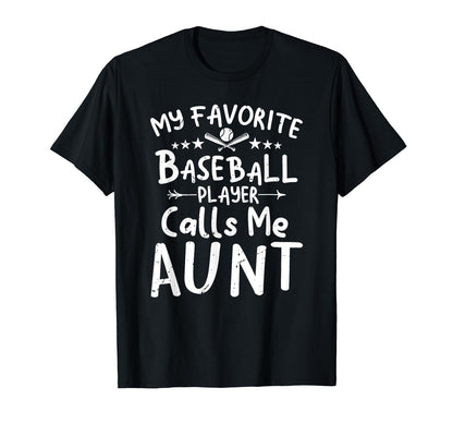 My Favorite Baseball Player Calls Me T-Shirt - Aesthetic Graphic Unisex - T-Shirt, Sweatshirt, Hoodie