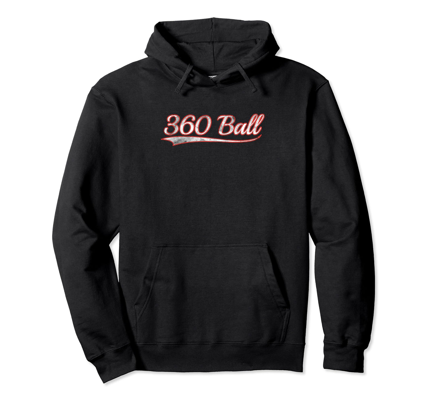 360 Ball Varsity Distressed Throwback Hoodie - Minimalist Print Men Women - T-Shirt, Sweatshirt, Hoodie