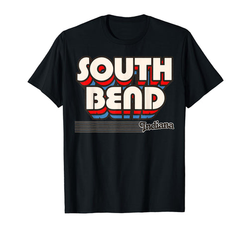 South Bend Indiana Stripes T-Shirt - Graphic Print Unisex - T-Shirt, Sweatshirt, Hoodie