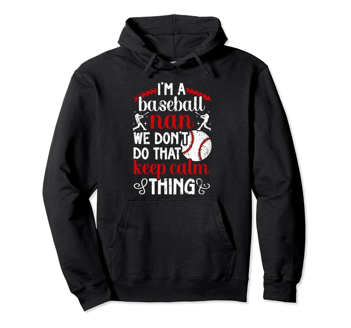 Im Baseball Nan Grandma Nan Baseball Hoodie - Minimalist Print Unisex - T-Shirt, Sweatshirt, Hoodie