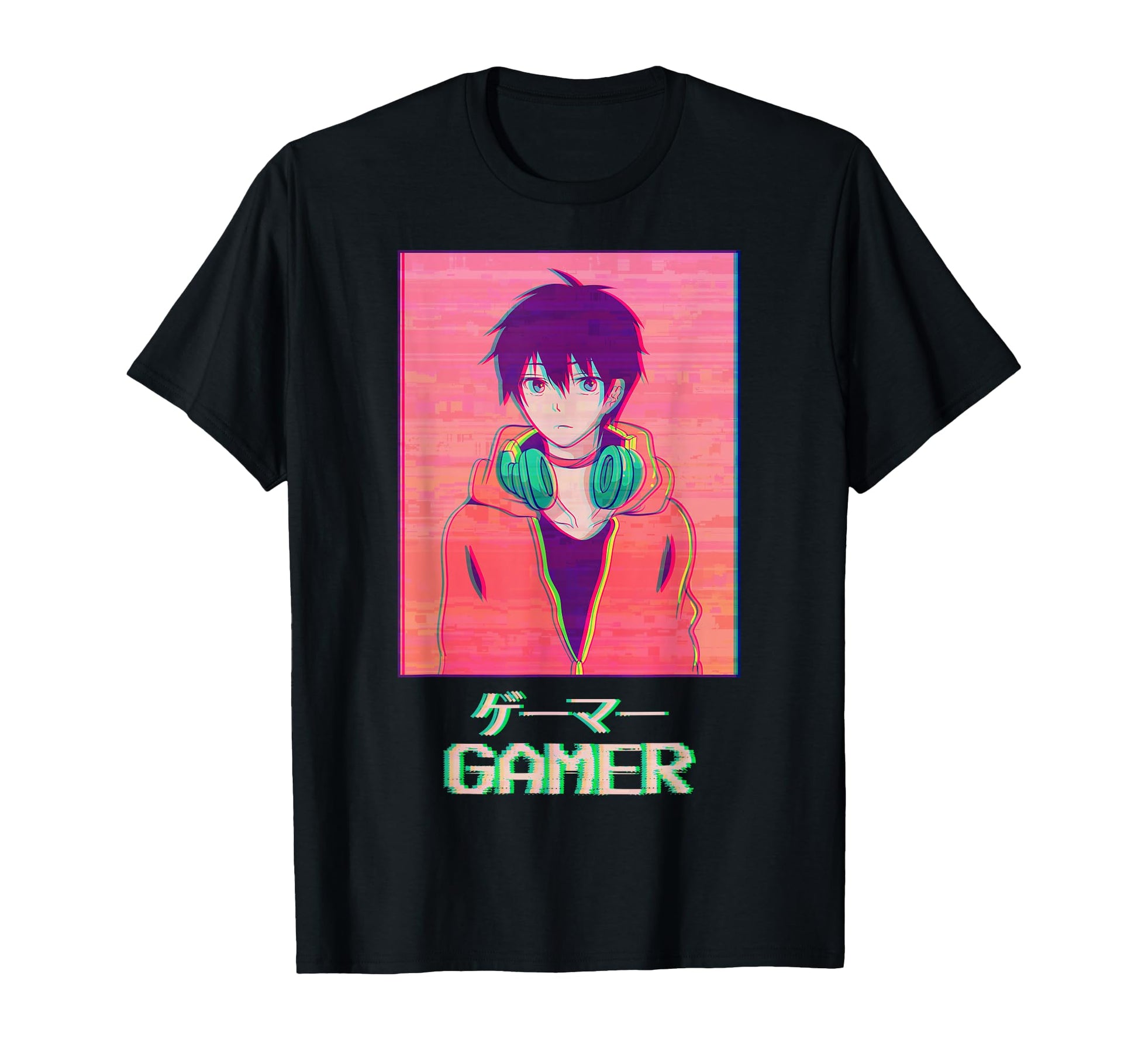 Gamer Anime Japanese Vaporwave Aesthetic T-Shirt - Minimalist Print Unisex - T-Shirt, Sweatshirt, Hoodie