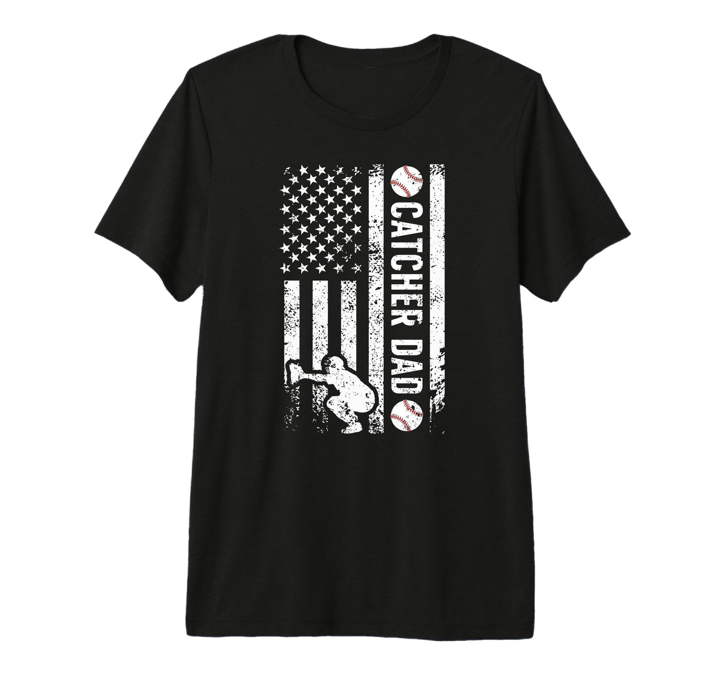 Mens Baseball Catcher Dad Baseball T-Shirt - Streetwear Style Men Women - T-Shirt, Sweatshirt, Hoodie