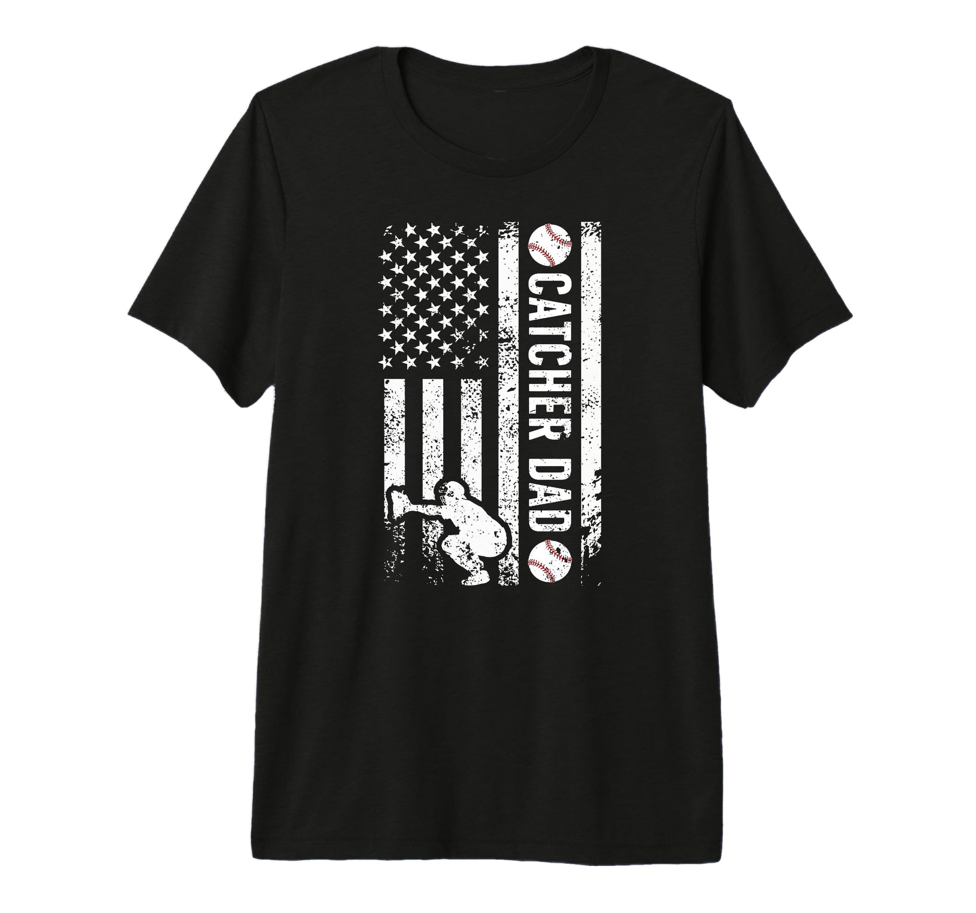 Mens Baseball Catcher Dad Baseball T-Shirt - Streetwear Style Men Women - T-Shirt, Sweatshirt, Hoodie