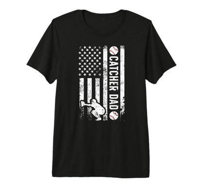 Mens Baseball Catcher Dad Baseball T-Shirt - Streetwear Style Men Women - T-Shirt, Sweatshirt, Hoodie