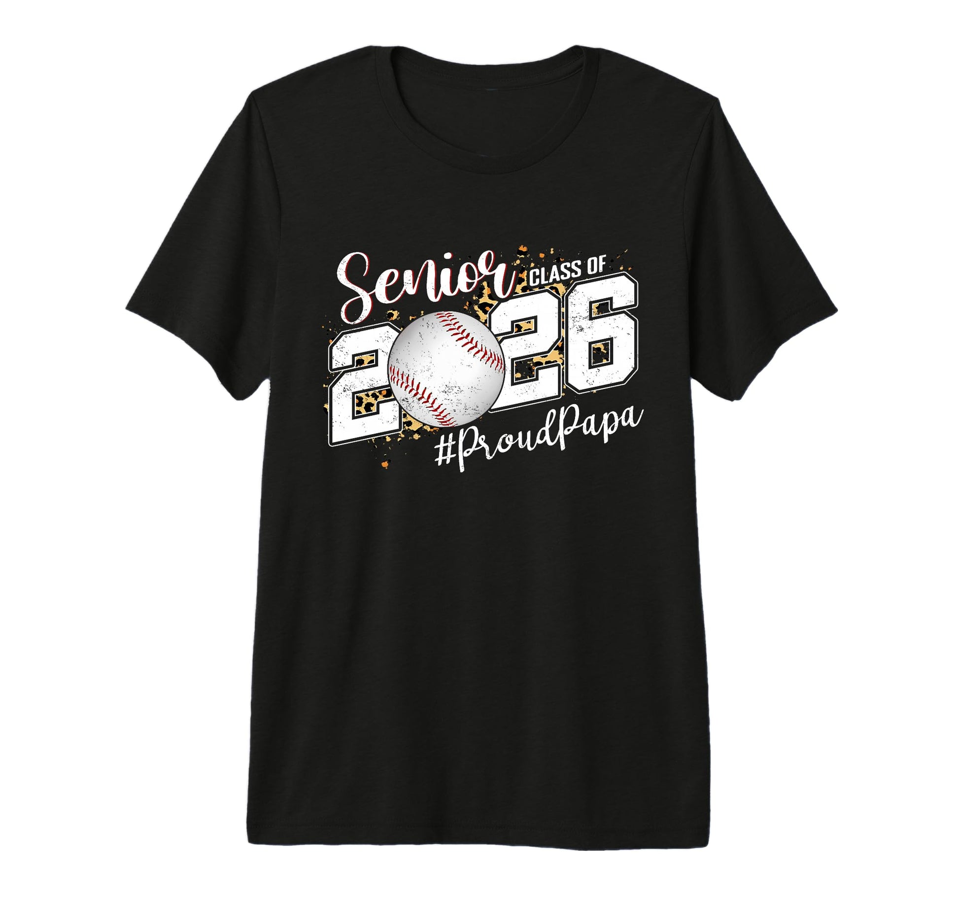 Proud Senior Papa Class 2026 Baseball T-Shirt - Trendy Graphic for Adults - T-Shirt, Sweatshirt, Hoodie