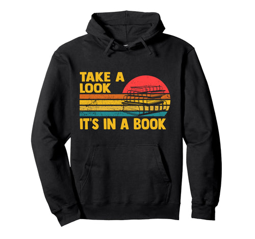 Take Its Book Reading Rainbow Hoodie - Minimalist Print Men Women - T-Shirt, Sweatshirt, Hoodie
