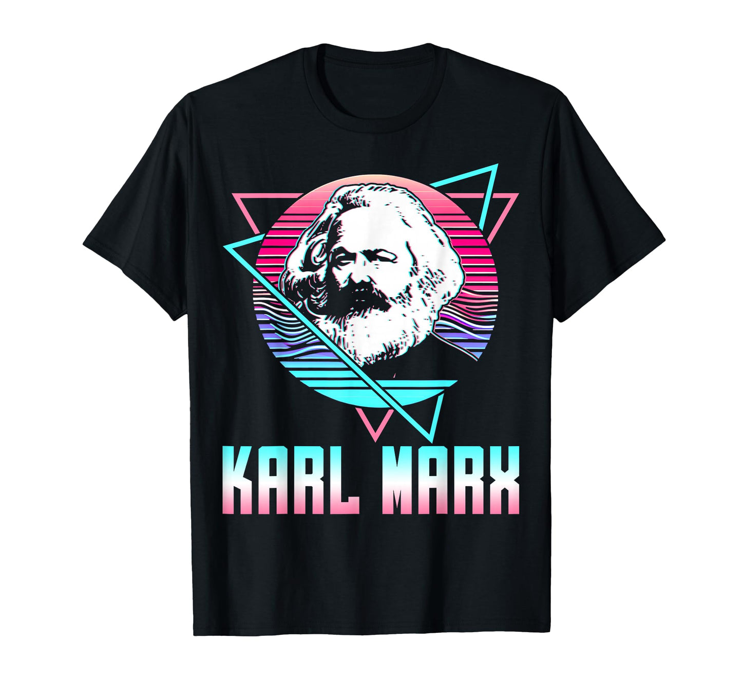 Karl Marx Communism Communist Vaporwave T-Shirt - Graphic Print Men Women - T-Shirt, Sweatshirt, Hoodie