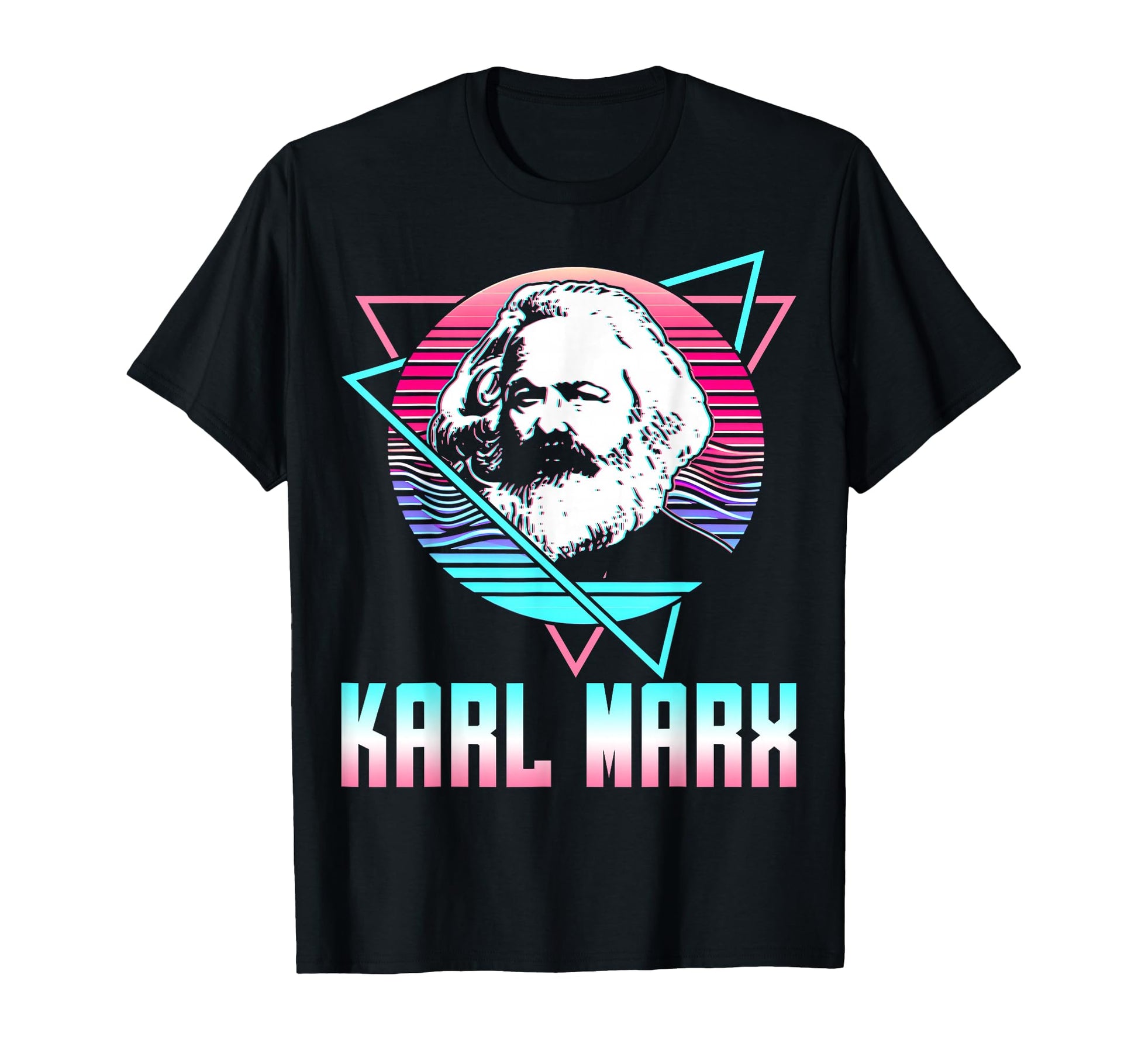 Karl Marx Communism Communist Vaporwave T-Shirt - Graphic Print Men Women - T-Shirt, Sweatshirt, Hoodie
