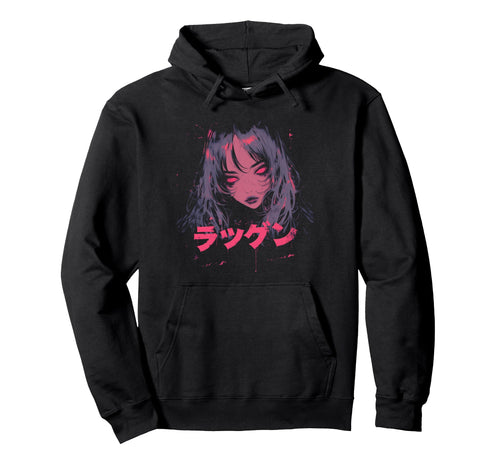Goth Grunge Demon Anime Waifu Horror Hoodie - Unique Graphic for Adults - T-Shirt, Sweatshirt, Hoodie