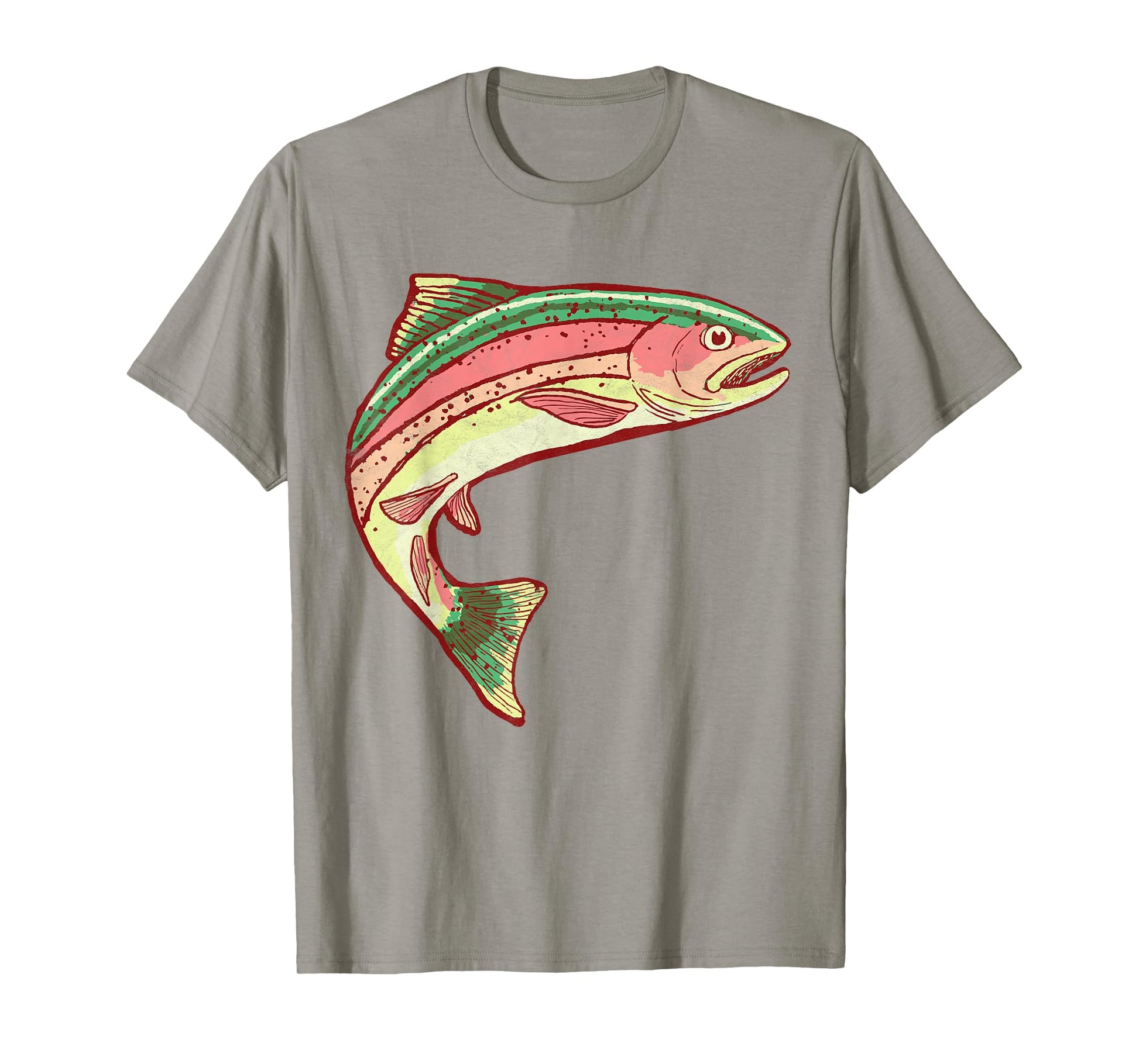 Rainbow Trout Fishing Fish T-Shirt - Custom Art Print Unisex - T-Shirt, Sweatshirt, Hoodie