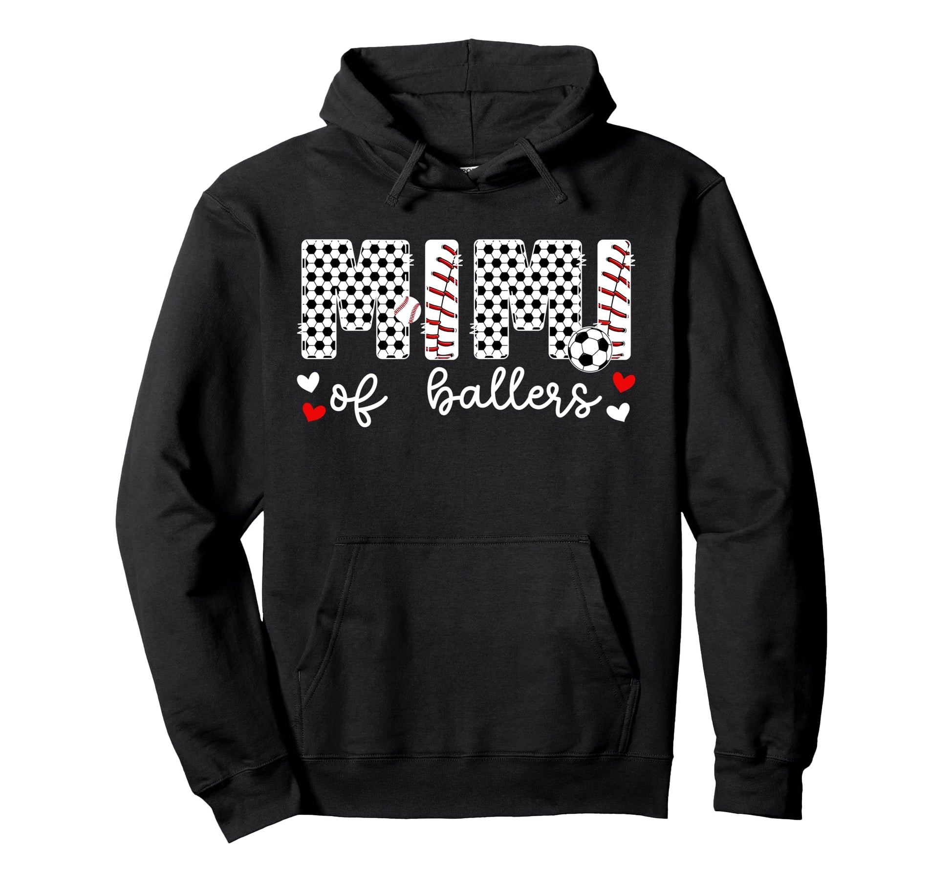 Mimi Ballers Baseball Soccer Mimi Hoodie - Custom Art Print Men Women - T-Shirt, Sweatshirt, Hoodie