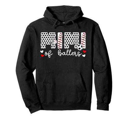 Mimi Ballers Baseball Soccer Mimi Hoodie - Custom Art Print Men Women - T-Shirt, Sweatshirt, Hoodie