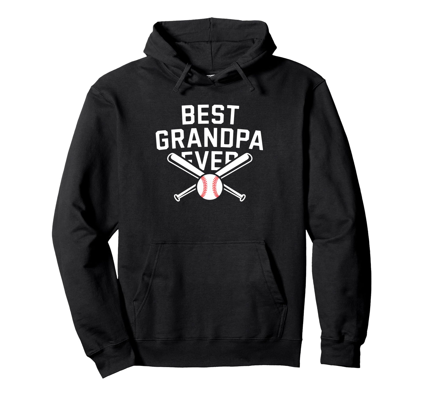 Best Baseball Grandpa Fathers Day Hoodie - Fun Novelty Design for Adults - T-Shirt, Sweatshirt, Hoodie