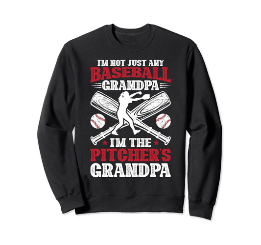 Im Baseball Pitcher Grandpa Baseball Sweatshirt - Novelty Apparel Unisex - T-Shirt, Sweatshirt, Hoodie