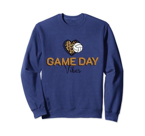 Volleyball Game Day Vibes Sweatshirt - Aesthetic Graphic for Adults - T-Shirt, Sweatshirt, Hoodie