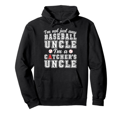 Im Baseball Catcher Uncle Baseball Catcher Hoodie - Graphic Print Men Women - T-Shirt, Sweatshirt, Hoodie