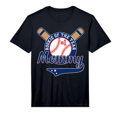 Mens Mommy Rookie 1St Birthday T-Shirt - Casual Everyday Wear Men Women - T-Shirt, Sweatshirt, Hoodie