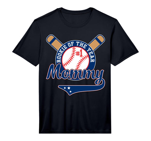 Mens Mommy Rookie 1St Birthday T-Shirt - Casual Everyday Wear Men Women - T-Shirt, Sweatshirt, Hoodie