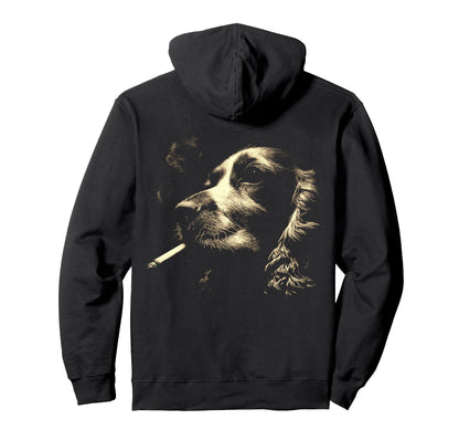 English Cocker Spaniel Smoking Hoodie - Streetwear Style Men Women - T-Shirt, Sweatshirt, Hoodie