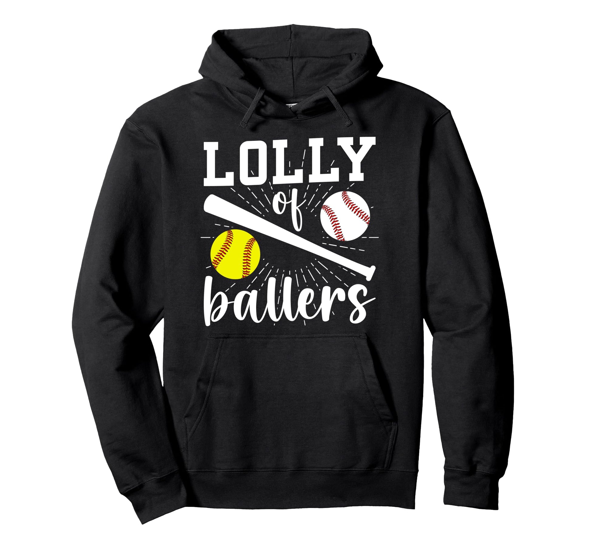 Lolly Ballers Proud Baseball Softball Hoodie - Trendy Graphic Men Women - T-Shirt, Sweatshirt, Hoodie
