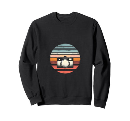 Camera Sunset Sweatshirt - Custom Art Print Men Women - T-Shirt, Sweatshirt, Hoodie