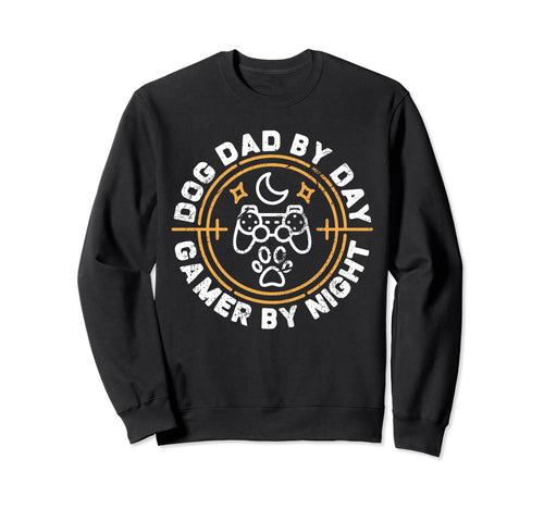 Dog Dad Day Gamer Night Video Sweatshirt - Aesthetic Graphic Men Women - T-Shirt, Sweatshirt, Hoodie