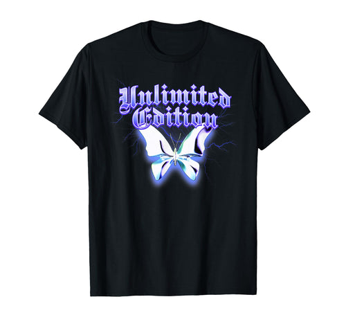 Butterfly Y2K Grunge Aesthetic T-Shirt - Streetwear Style for Adults - T-Shirt, Sweatshirt, Hoodie