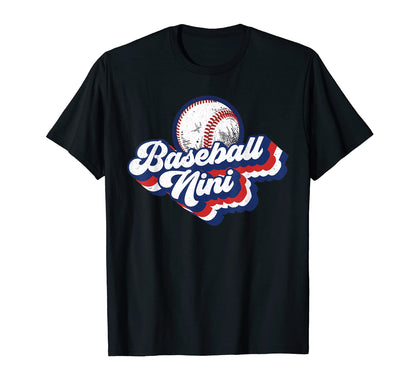 Baseball Nini Grandma Mothers Day Gift T-Shirt - Novelty Apparel for Adults - T-Shirt, Sweatshirt, Hoodie