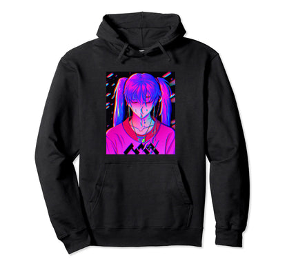 Sad Pastel Aesthetic Anime Hoodie - Casual Everyday Wear Men Women - T-Shirt, Sweatshirt, Hoodie