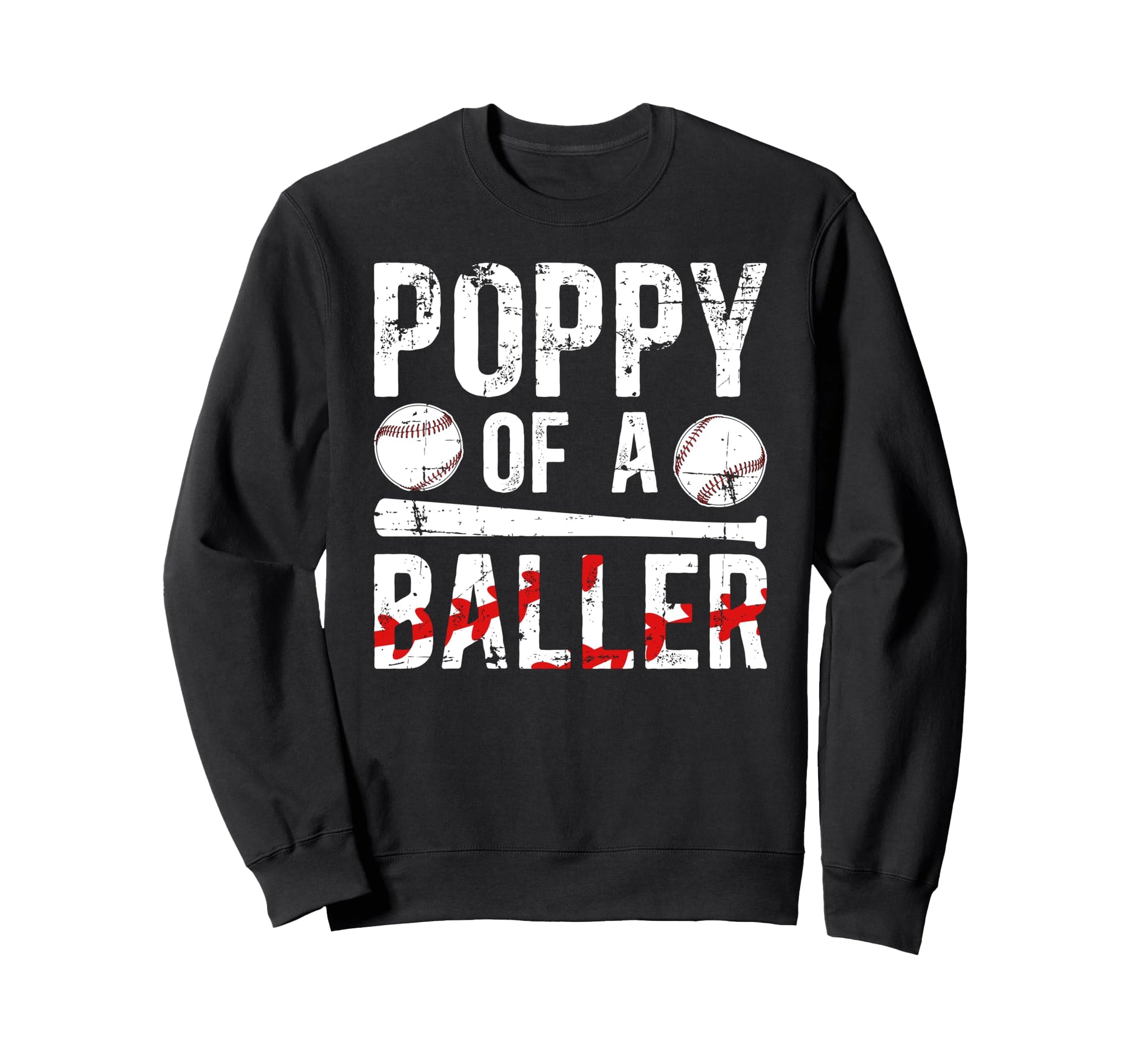 Poppy Baller Baseball Poppy Baseball Sweatshirt - Trendy Graphic Unisex - T-Shirt, Sweatshirt, Hoodie
