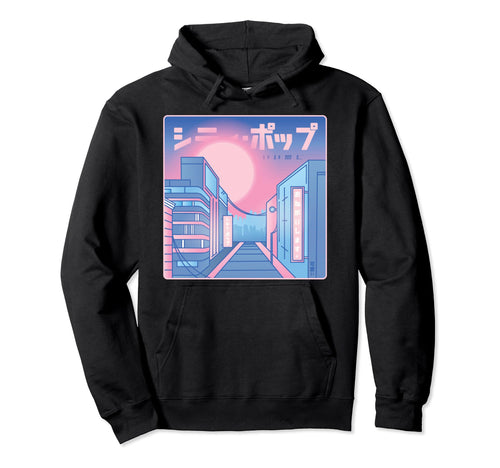 Aesthetic Vaporwave Synthwave Japanese Hoodie - Graphic Print Men Women - T-Shirt, Sweatshirt, Hoodie