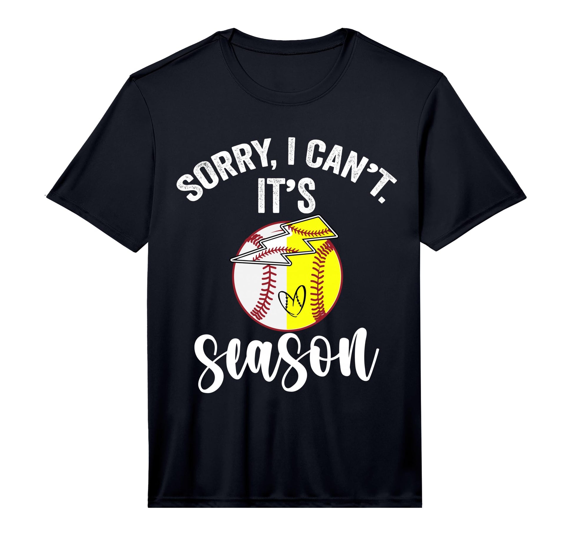 Mens Sorry I Cant Its Baseball T-Shirt - Casual Everyday Wear Unisex - T-Shirt, Sweatshirt, Hoodie