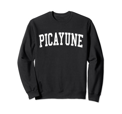 Picayune Ms Distressed White Sweatshirt - Fun Novelty Design for Adults - T-Shirt, Sweatshirt, Hoodie