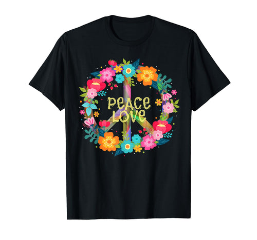 Peace Love Hippie Costume Tie Die 60S T-Shirt - Trendy Graphic Men Women - T-Shirt, Sweatshirt, Hoodie
