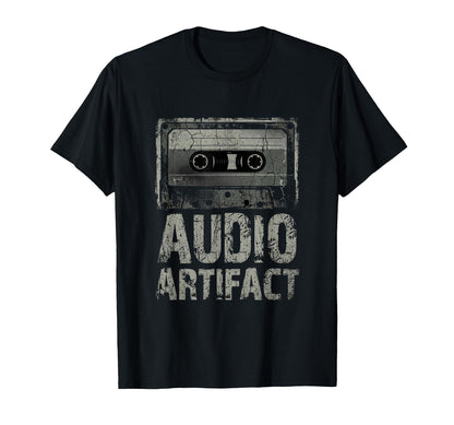Audio Artifact Cassette Tape Grunge T-Shirt - Custom Art Print Unisex - T-Shirt, Sweatshirt, Hoodie
