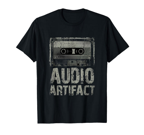 Audio Artifact Cassette Tape Grunge T-Shirt - Custom Art Print Unisex - T-Shirt, Sweatshirt, Hoodie