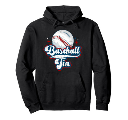Baseball Tia Baseball Player Tia Hoodie - Fun Novelty Design for Adults - T-Shirt, Sweatshirt, Hoodie