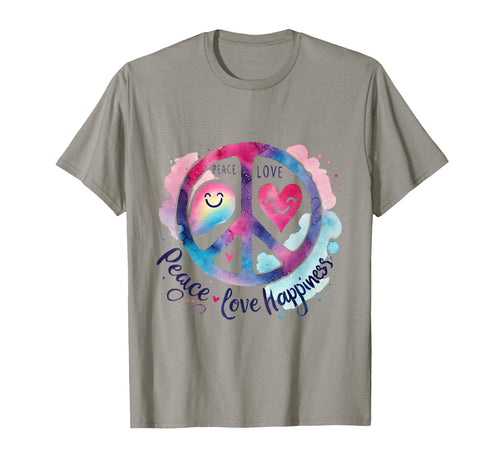 Peace Love Happiness Youthful T-Shirt - Aesthetic Graphic Men Women - T-Shirt, Sweatshirt, Hoodie