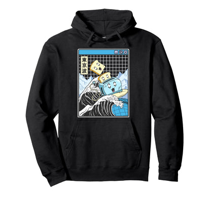 Toaster Great Wave Kawaii Vaporwave Hoodie - Streetwear Style for Adults - T-Shirt, Sweatshirt, Hoodie