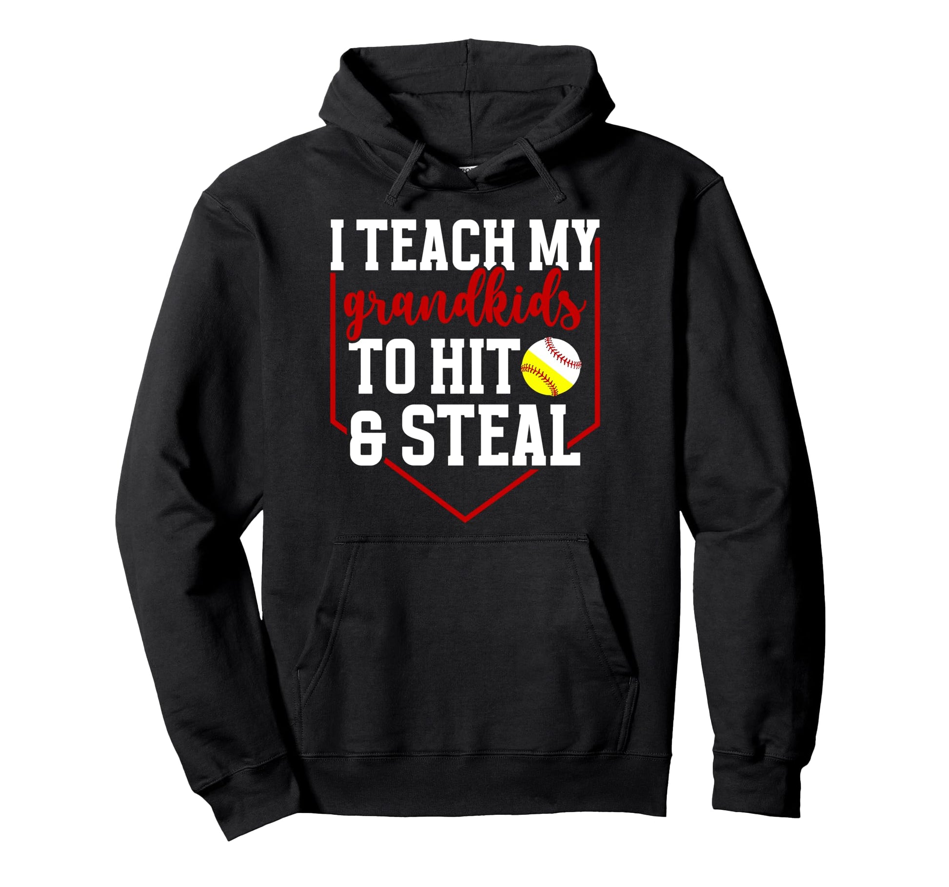Softball Baseball Grandma Funny Hoodie - Casual Everyday Wear Unisex - T-Shirt, Sweatshirt, Hoodie