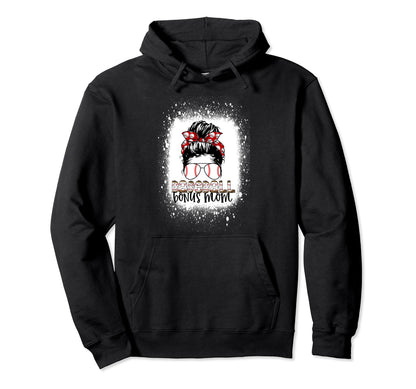 Baseball Bonus Mom Messy Bun Sunglasses Hoodie - Minimalist Print Unisex - T-Shirt, Sweatshirt, Hoodie