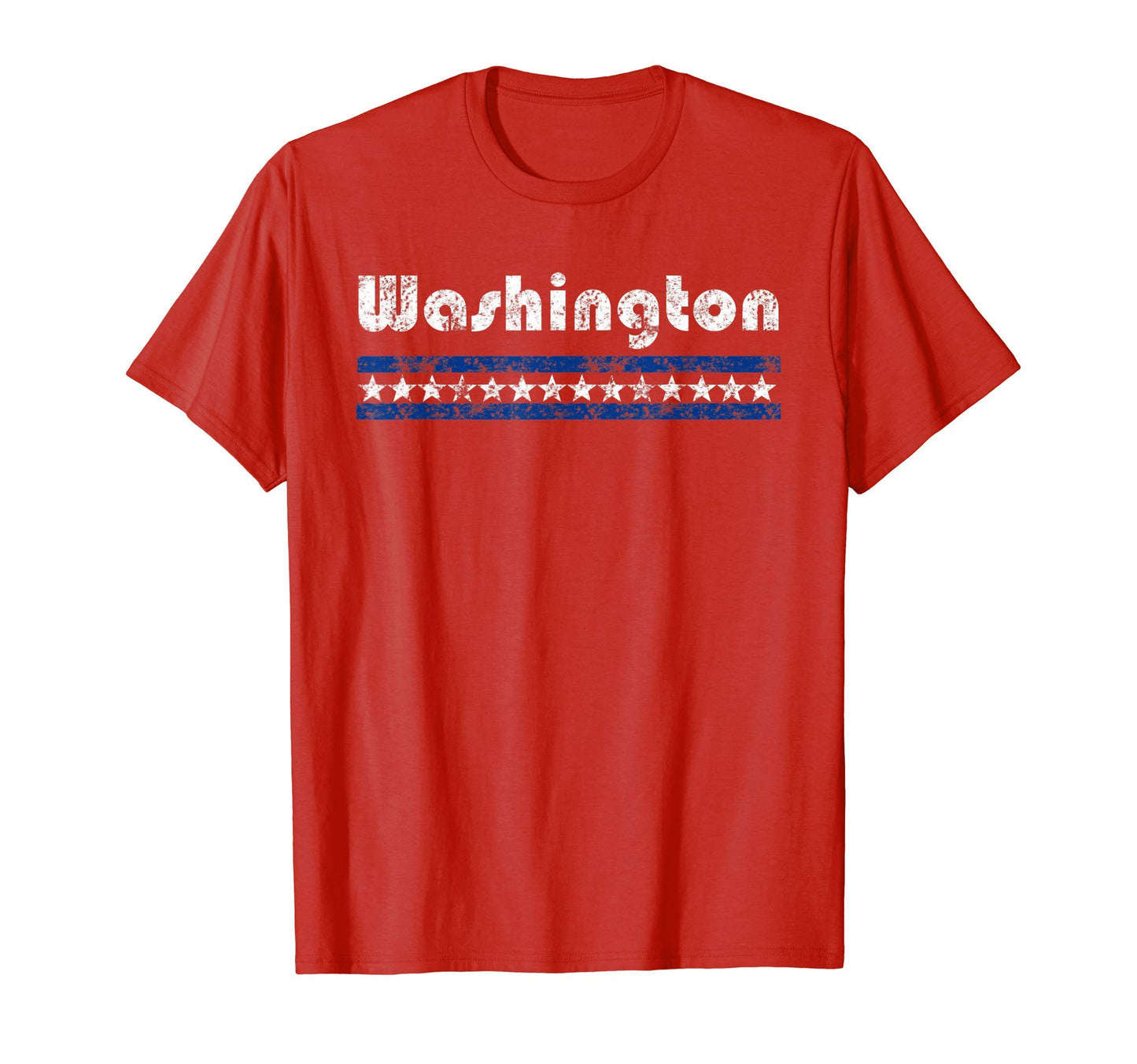 Washington Dc Star Stripe Weathered T-Shirt - Trendy Graphic Unisex - T-Shirt, Sweatshirt, Hoodie