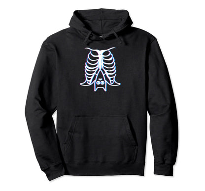 Vaporwave Bat Skeleton As Nu Goth Goth Hoodie - Trendy Graphic Unisex - T-Shirt, Sweatshirt, Hoodie
