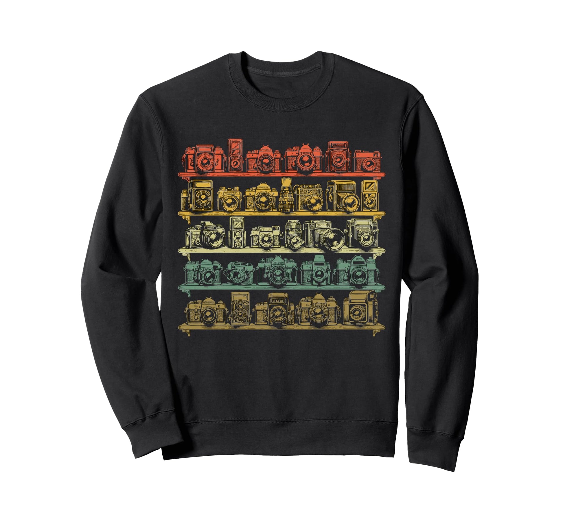 Photographer Camera Art Sweatshirt - Minimalist Print for Adults - T-Shirt, Sweatshirt, Hoodie