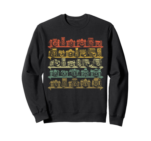 Photographer Camera Art Sweatshirt - Minimalist Print for Adults - T-Shirt, Sweatshirt, Hoodie