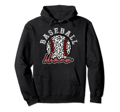 Leopard Cheetah Baseball Memaw Womens Hoodie - Aesthetic Graphic Men Women - T-Shirt, Sweatshirt, Hoodie